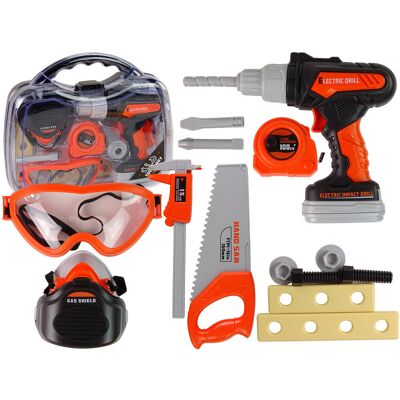 Lean Toys Zestaw Majsterkowicza W Walizce Narzędzia Wiertarka Na Baterie Okulary Lean Toys Zestaw Majsterkowicza W Walizce Narzędzia Wiertarka Na Baterie Okulary