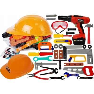 Lean Toys Zestaw Narzędzi Mały Majsterkowicz 37 Elementów Lean Toys Zestaw Narzędzi Mały Majsterkowicz 37 Elementów