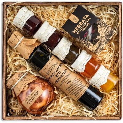 Jedwabny Szlak Zestaw prezentowy BOX naturalny syrop Jedwabny Szlak Zestaw prezentowy BOX naturalny syrop