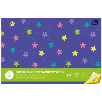 Interdruk Zeszyt Papierów Kolorowych Samoprzylepnych B4 Wycinanka Fluo Interdruk Zeszyt Papierów Kolorowych Samoprzylepnych B4 Wycinanka Fluo