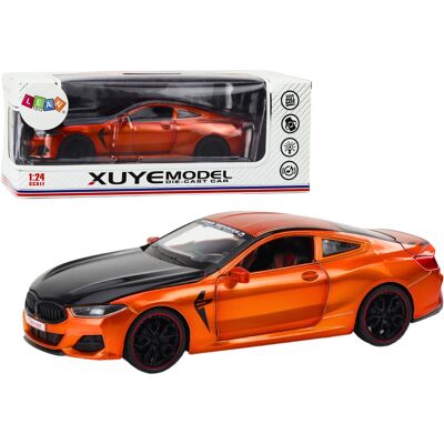 Lean Toys Auto Sportowe 1:24 Metalowe Otwierane Drzwi Maska Bagażnik Pomarańczowe Lean Toys Auto Sportowe 1:24 Metalowe Otwierane Drzwi Maska Bagażnik Pomarańczowe