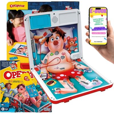 Hasbro Operacja W Walizce Gra Zręcznościowa • Prezent Dla Dziecka 6 7 8 Lat + E-Book Hasbro Operacja W Walizce Gra Zręcznościowa • Prezent Dla Dziecka 6 7 8 Lat + E-Book