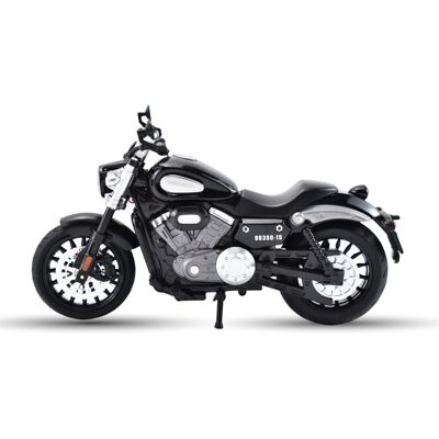 Huayi Motocykl Benda Chinchilla Bd300 Czarny 1/12 Światła + Dźwięk Huayi Motocykl Benda Chinchilla Bd300 Czarny 1/12 Światła + Dźwięk