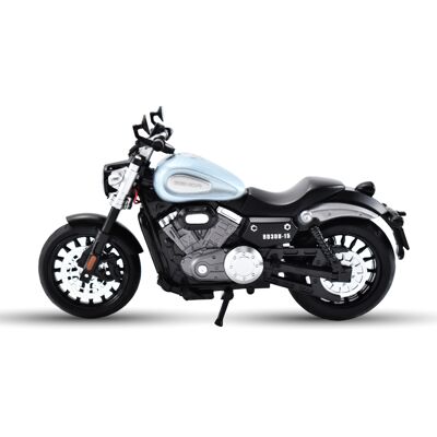 Huayi Motocykl Benda Chinchilla Bd300 Niebieski 1/12 Światła + Dźwięk Huayi Motocykl Benda Chinchilla Bd300 Niebieski 1/12 Światła + Dźwięk