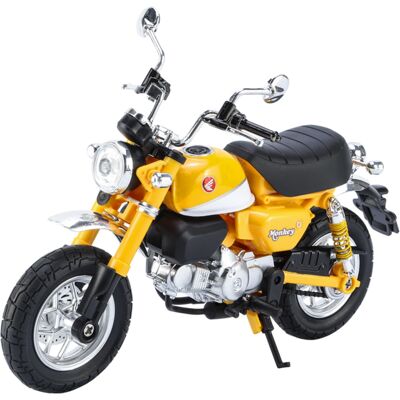 Huayi Motocykl Honda Monkey 125 Żółty 1/12 Światła Huayi Motocykl Honda Monkey 125 Żółty 1/12 Światła