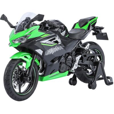 Huayi Motocykl Kawasaki Ninja 400 Czarny 1/12 Światła + Dźwięk Huayi Motocykl Kawasaki Ninja 400 Czarny 1/12 Światła + Dźwięk