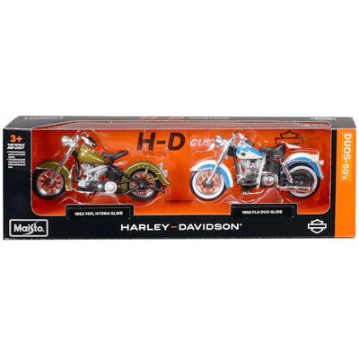 Maisto Modele 1:18 H-D Duos - 50s 53 Hydra-Glide / 58 Duo-Glide Maisto Modele 1:18 H-D Duos - 50s 53 Hydra-Glide / 58 Duo-Glide