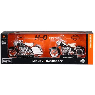Maisto Modele 1:18 H-D Duos - 60s 68 Electra Glide / 62 Duo Glide Maisto Modele 1:18 H-D Duos - 60s 68 Electra Glide / 62 Duo Glide
