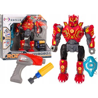 Lean Toys Robot Do Skręcania Broń Wiertarka Śrubokręt Światła Dźwięk Czerwony Lean Toys Robot Do Skręcania Broń Wiertarka Śrubokręt Światła Dźwięk Czerwony