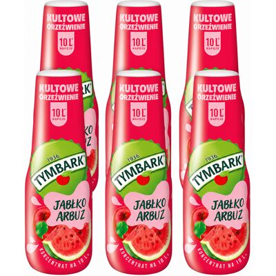 Syrop Koncentrat Do Saturatora Wody Napój Tymbark Jabłko Arbuz 500ml 6szt Syrop Koncentrat Do Saturatora Wody Napój Tymbark Jabłko Arbuz 500ml 6szt