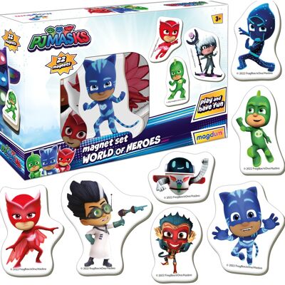 Lean Toys Zestaw 22 Kolorowych Magnesów Pidżamersi Na Lodówkę Lean Toys Zestaw 22 Kolorowych Magnesów Pidżamersi Na Lodówkę