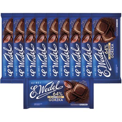 10 x Czekolada Klasyczna Gorzka 64% 90 g E.Wedel 10 x Czekolada Klasyczna Gorzka 64% 90 g E.Wedel