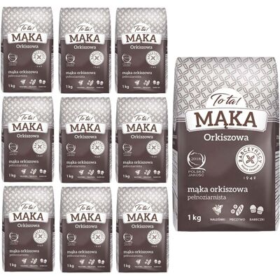 Inny producent 10x Mąka ORKISZOWA pełnoziarnista 1kg To ta Mąka Inny producent 10x Mąka ORKISZOWA pełnoziarnista 1kg To ta Mąka