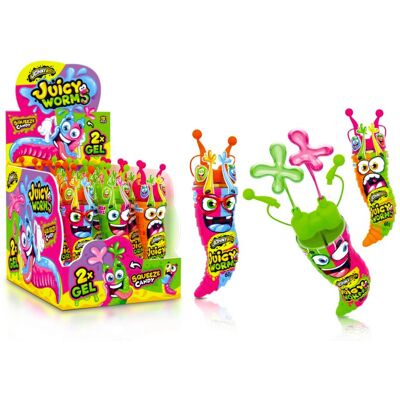 12 SZTUK - JOHNY BEE JUICY WORMS 58G 12 SZTUK - JOHNY BEE JUICY WORMS 58G