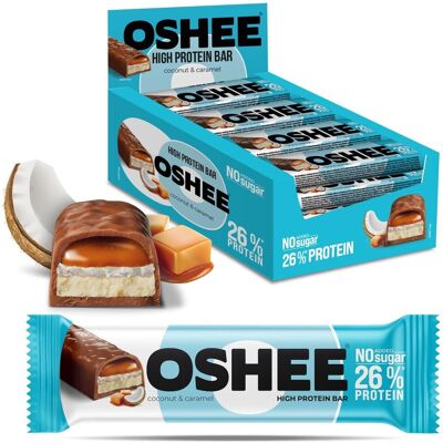 12x Baton proteinowy OSHEE kokos i karmel 48g 12x Baton proteinowy OSHEE kokos i karmel 48g