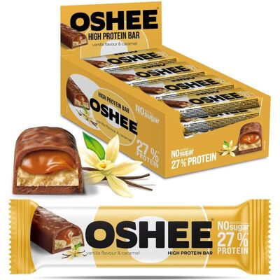 OSHEE POLSKA 12x Baton proteinowy Oshee wanilia i karmel 49g OSHEE POLSKA 12x Baton proteinowy Oshee wanilia i karmel 49g