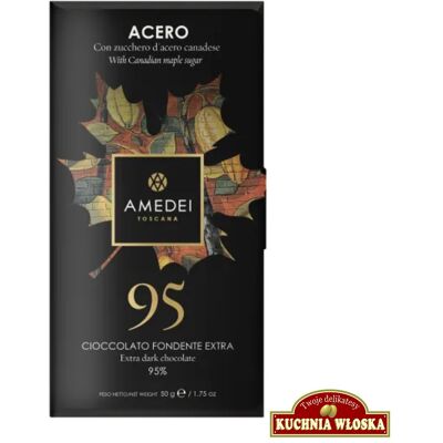 Inny producent Acero 95 - ciemna czekolada 95% kakao 50g / Amedei Inny producent Acero 95 - ciemna czekolada 95% kakao 50g / Amedei