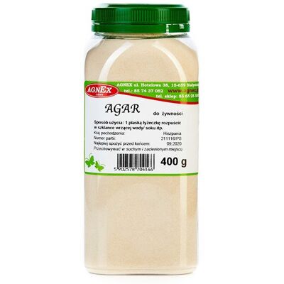 Agnex Agar 400g - słoik Agnex Agar 400g - słoik