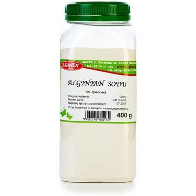 Agnex Alginian sodu 400g - słoik Agnex Alginian sodu 400g - słoik