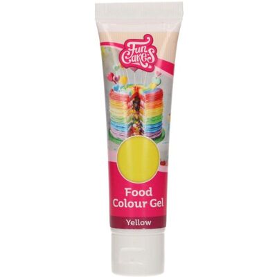 Barwnik Spożywczy Funcakes Food Colour Gel 30g Yellow - Żółty Barwnik Spożywczy Funcakes Food Colour Gel 30g Yellow - Żółty