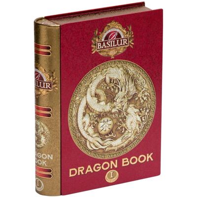 Basilur DRAGON TEA BOOK VOL. I herbata czarna JAŚMIN MIGDAŁY liściasta PUSZKA książka - 100 g Basilur DRAGON TEA BOOK VOL. I herbata czarna JAŚMIN MIGDAŁY liściasta PUSZKA książka - 100 g