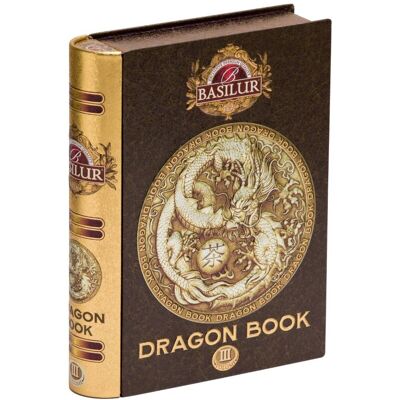 Basilur DRAGON TEA BOOK VOL. III herbata czarna cejlońska LIŚCIASTA książka PUSZKA - 100 g Basilur DRAGON TEA BOOK VOL. III herbata czarna cejlońska LIŚCIASTA książka PUSZKA - 100 g