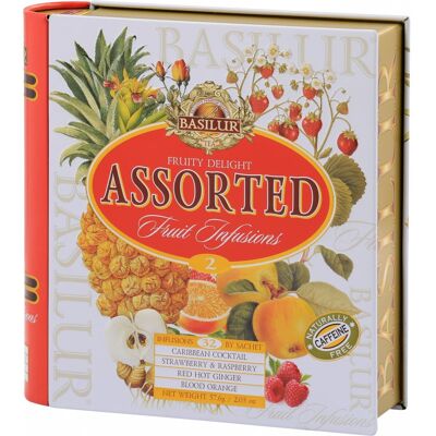Basilur FRUIT INFUSIONS Assorted herbata owocowa 4 SMAKI napar bez kofeiny PUSZKA saszetki - 57,6 g Basilur FRUIT INFUSIONS Assorted herbata owocowa 4 SMAKI napar bez kofeiny PUSZKA saszetki - 57,6 g