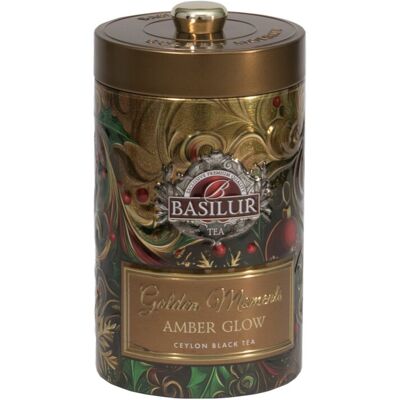 BASILUR TEA EXPORT PVT LTD Basilur GOLDEN MOMENT AMBER GLOW herbata czarna CZEKOLADA WIŚNIA ŚMIETANKA liściasta w puszce - 100 g BASILUR TEA EXPORT PVT LTD Basilur GOLDEN MOMENT AMBER GLOW herbata czarna CZEKOLADA WIŚNIA ŚMIETANKA liściasta w puszce - 100 g