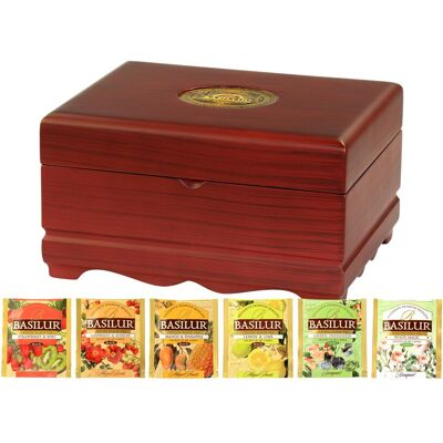 Basilur Wooden Presenter Mix 3 Zestaw Herbat - 60 Szt. Basilur Wooden Presenter Mix 3 Zestaw Herbat - 60 Szt.