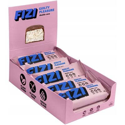 Inny producent Baton DOUBLE COCO wegański bez glutenu, bez dodatku cukru 10szt / FIZI Inny producent Baton DOUBLE COCO wegański bez glutenu, bez dodatku cukru 10szt / FIZI