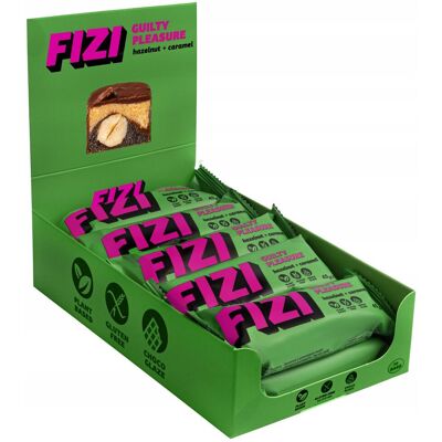 Inny producent Baton HAZELNUT + CARAMEL wegański bez glutenu, bez dodatku cukru 10szt / FIZI Inny producent Baton HAZELNUT + CARAMEL wegański bez glutenu, bez dodatku cukru 10szt / FIZI