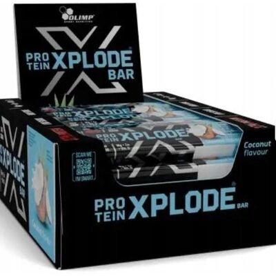 Olimp Laboratories Sp. z o.o. Baton wysokobiałkowy Olimp Protein Xplode Bar smak kokosowy 40 g (25 sztuk) Olimp Laboratories Sp. z o.o. Baton wysokobiałkowy Olimp Protein Xplode Bar smak kokosowy 40 g (25 sztuk)