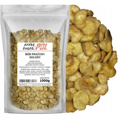BÓB PRAŻONY SOLONY 1kg Chipsy z bobu chrupiące Słona przekąska Kol-Pol BÓB PRAŻONY SOLONY 1kg Chipsy z bobu chrupiące Słona przekąska Kol-Pol