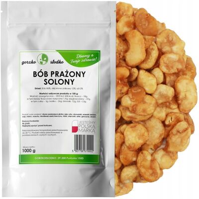 gorzkoislodko Bób Prażony Solony Chrupiąca Przekąska 1Kg gorzkoislodko Bób Prażony Solony Chrupiąca Przekąska 1Kg