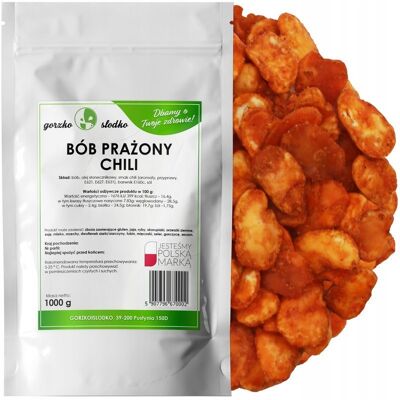 gorzkoislodko Bób Prażony Z Chili Chrupiąca Przekąska 1Kg gorzkoislodko Bób Prażony Z Chili Chrupiąca Przekąska 1Kg