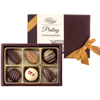 Czekolada Szorski Bombonierka z 6 pralinami Czekolada Szorski Bombonierka z 6 pralinami