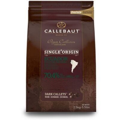 Callebaut Czekolada Ciemna Origin Ecuador 70,4% 2,5 Kg Callebaut Czekolada Ciemna Origin Ecuador 70,4% 2,5 Kg