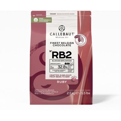 Callebaut czekolada Ruby RB2 2,5kg Callebaut czekolada Ruby RB2 2,5kg