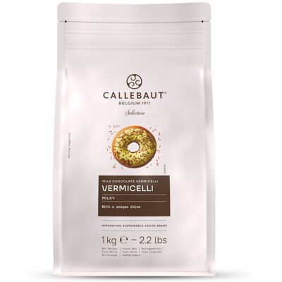 Callebaut Vermicelli Milk Posypka z Czekolady Mlecznej 1 kg Callebaut Vermicelli Milk Posypka z Czekolady Mlecznej 1 kg