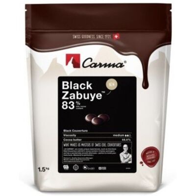 Inny producent Carma ciemna czekolada Black Zabuye 83% 1,5 kg Inny producent Carma ciemna czekolada Black Zabuye 83% 1,5 kg