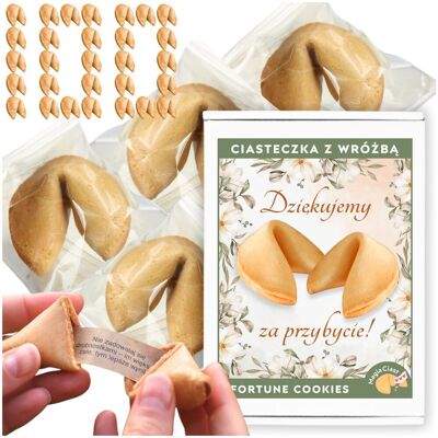 Magia Ciast Ciasteczka z Wróżbą dla gości Dziękujemy za Przybycie Ciastko Magiczne 100 Magia Ciast Ciasteczka z Wróżbą dla gości Dziękujemy za Przybycie Ciastko Magiczne 100