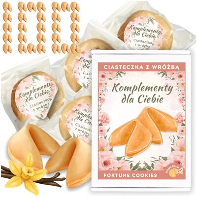 Magia Ciast Ciasteczka z Wróżbą dla gości Komplementy dla Ciebie Ciastko Szczęścia 100 Magia Ciast Ciasteczka z Wróżbą dla gości Komplementy dla Ciebie Ciastko Szczęścia 100