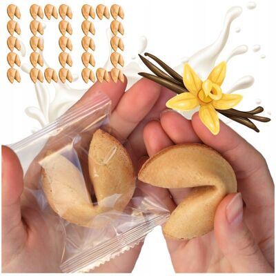 Magia Ciast Ciasteczka z Wróżbą Dziękuję Za Przybycie dla Gości na ŚLUB URODZINY 100szt Magia Ciast Ciasteczka z Wróżbą Dziękuję Za Przybycie dla Gości na ŚLUB URODZINY 100szt