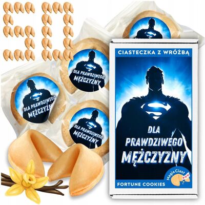 Magia Ciast Ciasteczka z Wróżbą x 50 Prezent na Dzień Mężczyzny Dzień Chłopaka Upominek Magia Ciast Ciasteczka z Wróżbą x 50 Prezent na Dzień Mężczyzny Dzień Chłopaka Upominek