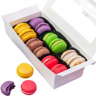 Inny producent CIASTKA MAKARONIKI francuskie KOLOROWE pudełko MIX SMAKI BEZGLUTENOWE 12szt Inny producent CIASTKA MAKARONIKI francuskie KOLOROWE pudełko MIX SMAKI BEZGLUTENOWE 12szt