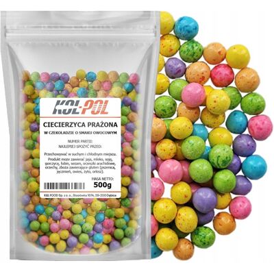 CIECIERZYCA PRAŻONA W CZEKOLADZIE OWOCOWEJ 500g Wysoka jakość Kol-Pol CIECIERZYCA PRAŻONA W CZEKOLADZIE OWOCOWEJ 500g Wysoka jakość Kol-Pol