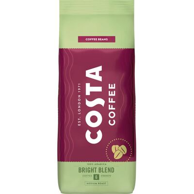 Costa Coffee Mieszanka Bright Średnie Palenie 1Kg - Ziarna Kawy Costa Coffee Mieszanka Bright Średnie Palenie 1Kg - Ziarna Kawy