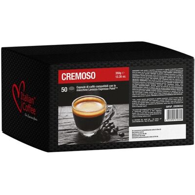 Italian Coffee Cremoso 100% Robusta Kapsułki Do Lavazza Espresso Point - 50 Kapsułek Italian Coffee Cremoso 100% Robusta Kapsułki Do Lavazza Espresso Point - 50 Kapsułek