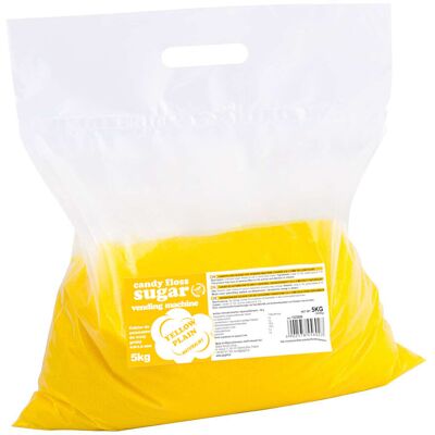 GSG24 Cukier Do Automatu Do Waty Cukrowej Granulacja 0.8-1.2mm Smak Naturalny Żółty 5kg GSG24 Cukier Do Automatu Do Waty Cukrowej Granulacja 0.8-1.2mm Smak Naturalny Żółty 5kg