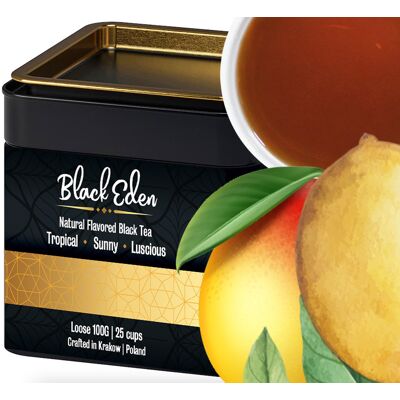 Leo Tea Czarna Herbata Mango Naturalne Dodatki w Puszce na Prezent Smakowa Tropikalna Leo Tea Czarna Herbata Mango Naturalne Dodatki w Puszce na Prezent Smakowa Tropikalna